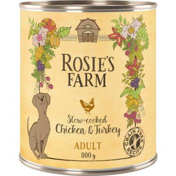 Rosie's Farm Adult Multipack 24 x 800g - Chicken & Turkey Wet Dog Food