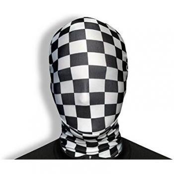 Morphsuits MMPCH - Máscara con Forma de la Cara, diseño de Tablero de ajedrez