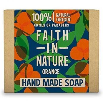 Jabón Natural de Naranja Hecho a Mano 100g