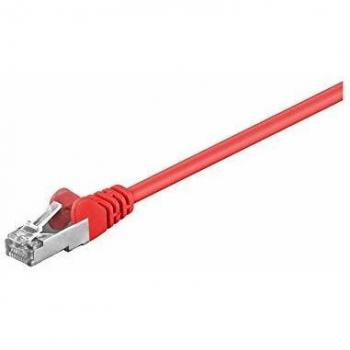 Cable de red CAT 5e, SF/UTP, rojo, 1 m