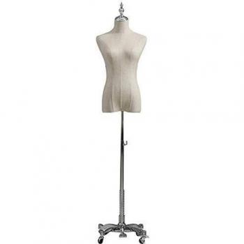 DSDD Sastres Maniquí maniquí Sastres Femeninos Maniquí Modistas Maniquíes Moda Estudiantes Mostrar Busto Torso Base giratoria Universal para Ropa Espectáculo de joyería