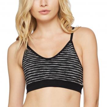 Odlo Seamless Soft, Sujetador Deportivo para Mujer, Mujer, Seamless Soft, Nero/Grey Melange, XS