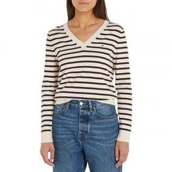 Jersey Tommy Hilfiger Stitch V-nk Beige