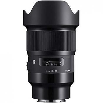 Sigma 412954 20 mm F1.4 DG HSM Lens for Canon Camera - Black
