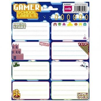 Grupo Erik Editores Gamer - Etiquetas gr, 15.8 x 20 cm