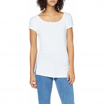 trueprodigy Casual Mujer Marca Camiseta Manga Larga Basico Ropa Retro Vintage Rock Vestir Moda Cuello Redondo Manga Larga Slim fit Designer Fashion Top Shirt, Colores:White, Tamaño:XS