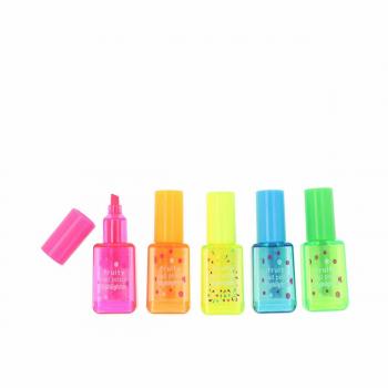 Pintauñas marcadores fluorescentes lote 5 pz