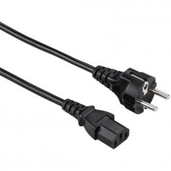 Hama - Universal Mains Cable, 1.5 m, Black, 1.5 m, Negro