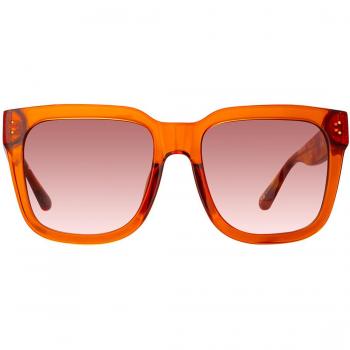 Linda Farrow FREYA LFL1175 C9 Women’s Sunglasses Orange Size 58