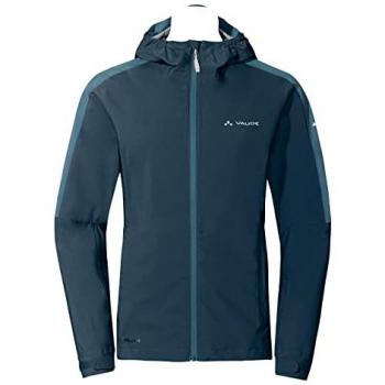 Chaqueta de Lluvia para Mujer VAUDE Moab II - Impermeable, Ligera, Color Azul, Talla 42