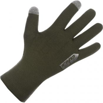 Guantes largos Q36.5 Amphibian verde oscuro, tamaño L