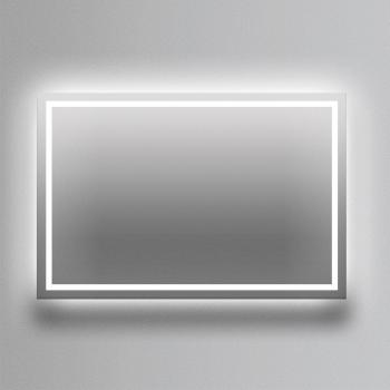 Espejo de baño rectangular Francia Ledimex con luz frontal fija fría de 70x80