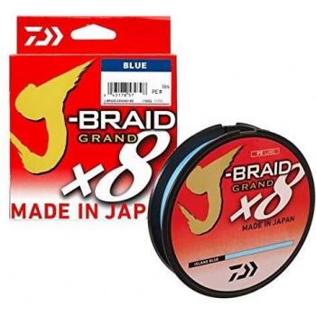 Daiwa - Tresse 8 Brins J-Braid Grand X8 Bleu - 270m - D.0.28mm - R.26.5kg - 12796128