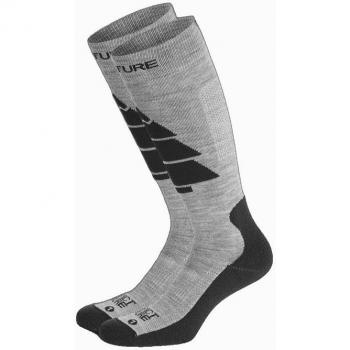 Calcetines Deportivos Picture Wooling Negro/Gris Gris oscuro