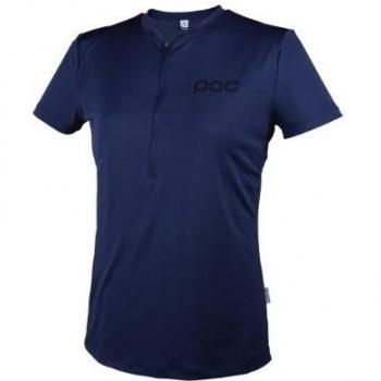 POC Fahrradbekleidung Trail Light Zip Wo Tee - Maillot de ciclismo para mujer, color azul, talla M