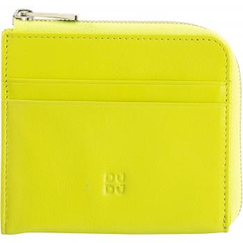 DUDU Cartera pequeña de hombre de piel con cremallera, cartera de cuero compacta para mujer, cremallera externa, compartimento para monedas y titular de tarjetas