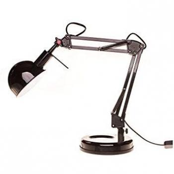 Lámpara de Escritorio PIXA KT-40-B Kanlux, E14, Max 40W, Ajustable, Color Negro