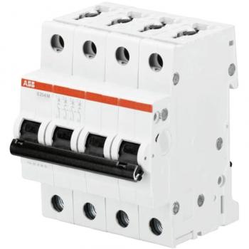 ABB S204M 4P Circuit Breaker, 32A, Type C, 10kA, DIN Rail Mount