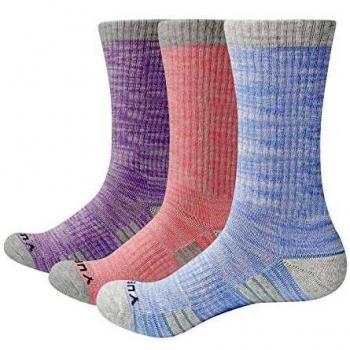 YUEDGE 3 Pares Mujeres Calcetines de Senderismo Trekking Anti ampollas Transpirables Corriendo Calcetines Deportivos