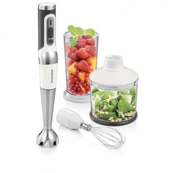 Batidora de mano inalámbrica GrandCHEF con accesorios - 180W, función pulse, picadora y batidor