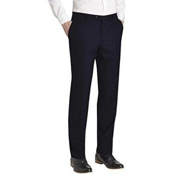 next Hombre Pantalones De Traje De Lana Pura Elegante Formal
