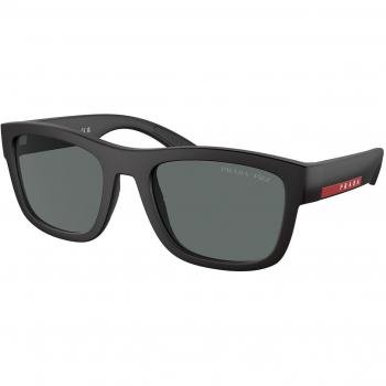 Prada Linea Rossa PS01ZSF Asian Fit Polarized 56mm Men's Sunglasses Black