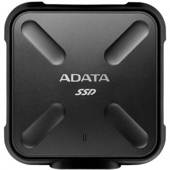 ADATA SD700 256GB Durable External 3D NAND Solid State Drive, IP68 Dustproof Waterproof, Military-Grade Shockproof, Up to 440MB/s Read and Write, Black