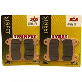 Pastillas de Freno Anteriores Sinterizadas SBS 706HS para Moto