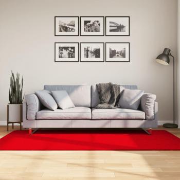Alfombra suave y lavable HUARTE Short Sleel Rojo 100x200cm
