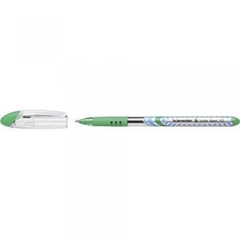 Schneider Slider Basic - Bolígrafos, con tecnología Viscoglide, trazo grueso, color verde