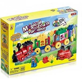 CIRCUITO TREN BLOQUES CONSTRUCCION LOS NUMEROS