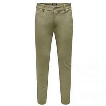 Only & Sons Slim Fit Chino Trousers Mark GW in Taupe, Size 31/32