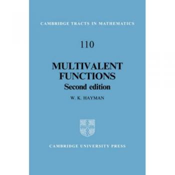 Funciones Multivalentes 2ª Edición (Tractos de Cambridge en Matemáticas, Volumen 110) - Edición en Pasta
