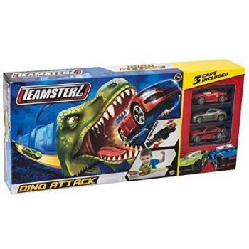 Teamsterz 1416576 Pista Dino Attack con 3 Coches , color/modelo surtido