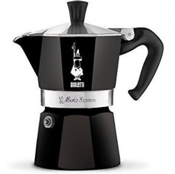 Bialetti Moka Express, Negro, 3 Tazas