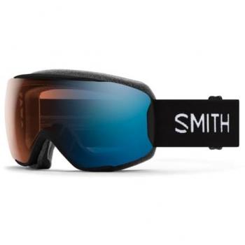 Máscara de Esquí Smith Moment con lente ChromaPop Pro Photochromic Blue Mirror, color negro