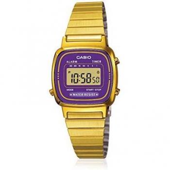 CASIO Reloj con Correa de Acero Inoxidable LA-670WGA-6