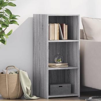 Aparador de madera multicapa gris Sonoma 40x41x93 cm