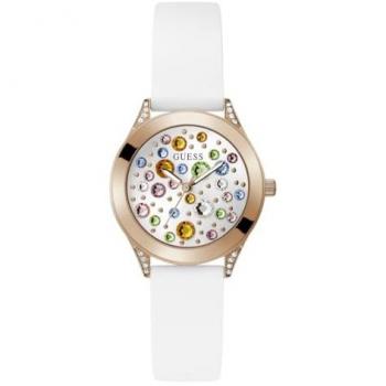 Guess Women's Mini Wonderlust White Rosegold Watch GW0678L4, Multicolor, Size: ONE SIZE