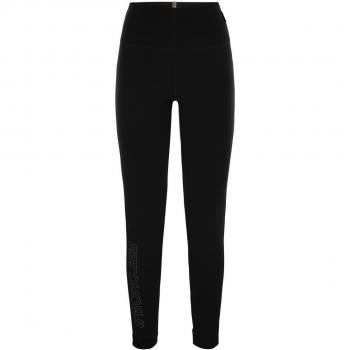 Moncler Grenoble Women's Leggings in Technical Nylon, Black, Size Small, 8H00003 Color 829H7999