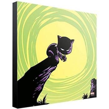 Marvel Wooden Wall Art Black Panther by Skottie Young 30 x 30 cm