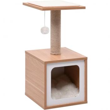 Rascador para gatos con alfombra rascadora de sisal 62 cm