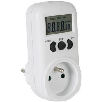 Clavija para uso en exteriores Perel - Toma de tierra de espiga/Schuko - IP54 resistente a la intemperie