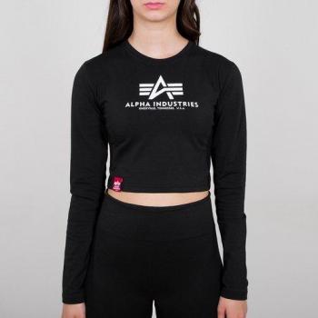 Alpha Industries Women's Long Sleeve Basic Crop Top