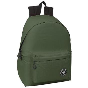 Mochila para portátil 14.1'' Safta Munich Teen Kaki, dimensiones 31x43x13 cm, ideal para jóvenes, cómoda y versátil, de calidad y resistencia