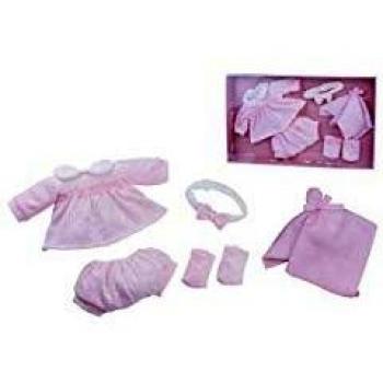 Rosatoys-0222 Set Vestidos muñecos bebé 38-42cm, Multicolor