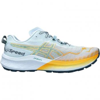 Zapatillas Asics Fujispeed 2 Trail Hombre Azul Naranja SS24, Talla 46,5 EUR