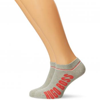BOSS AS Logo CC, Calcetines para Hombre, Plateado
