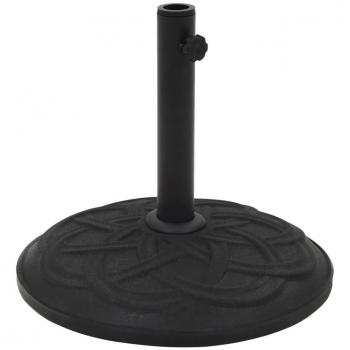 Base de sombrilla de hormigón redonda negra 15 kg