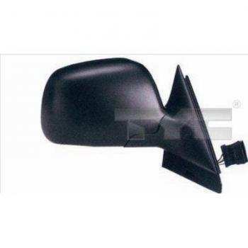 Espejo retrovisor TYC 302-0009 con carcasa negra, ajuste manual, vidrio convexo y diseño OEM para vehículos específicos
